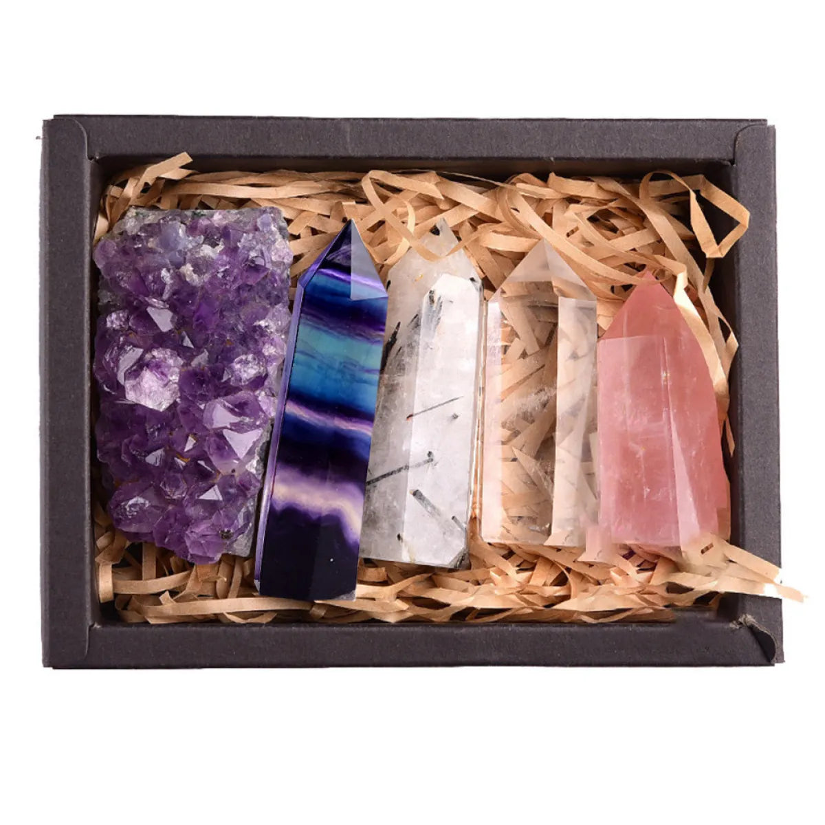 Amethyst Crystal Healing Gift Box